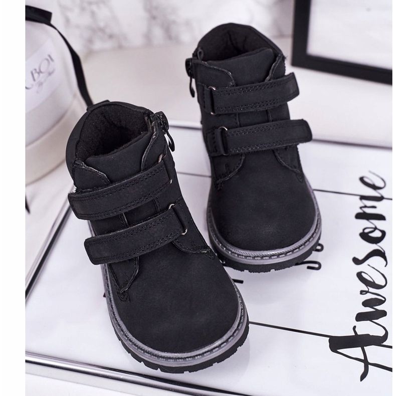 Apawwa Dětský suchý zip Moa Black černý 2