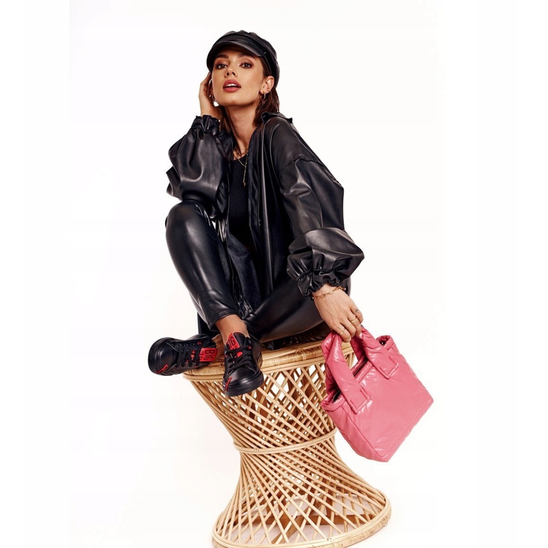 Dámské kožené tenisky Big Star EE274303 černé černá 1