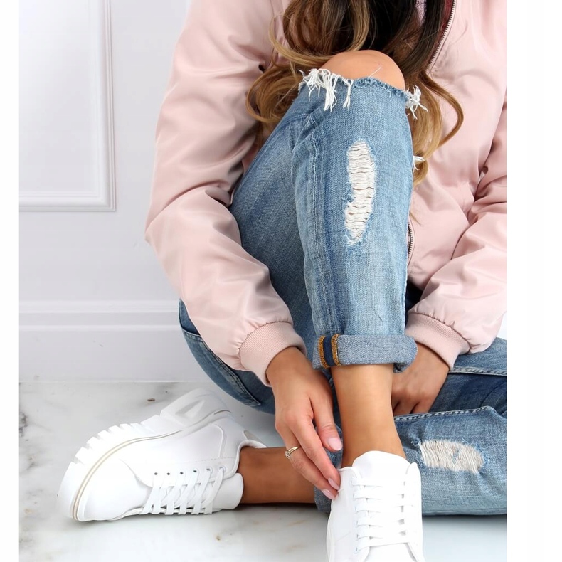 Bílé tenisky na vysoké podrážce NB382P Béžová bílý 1 Bílé tenisky na vysoké podrážce NB382P Béžová bílý 1