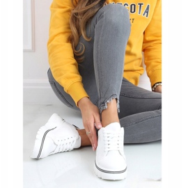 Tenisky na vysoké podrážce bílé NB382P bílé bílý 2