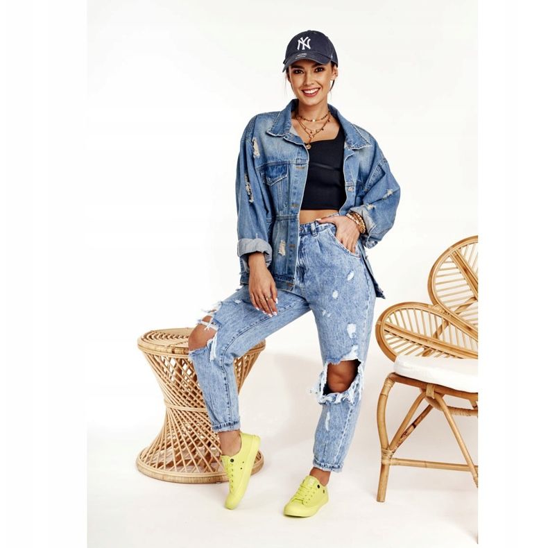 Dámské tenisky Big Star Lime AA274012 žlutá 2