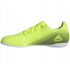 Kopačky Adidas X Ghosted.4 In M FW6906 bílá, žlutá neon zelený 1
