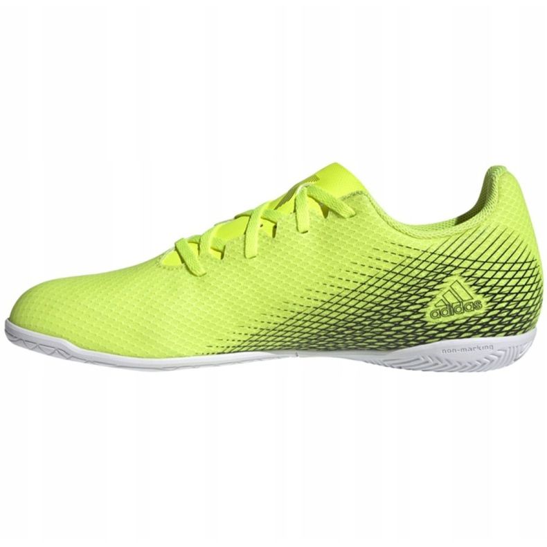 Kopačky Adidas X Ghosted.4 In M FW6906 bílá, žlutá neon zelený 1
