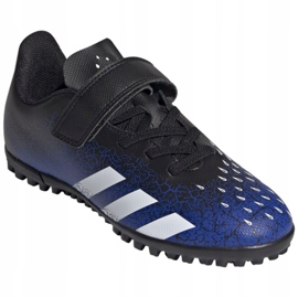 Kopačky Adidas Predator Freak.4 H&amp;L Tf Jr FY0628 modrý bílá, tmavě modrá, černá 3