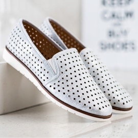 Kylie Lesklé prolamované slipy stříbrný 1