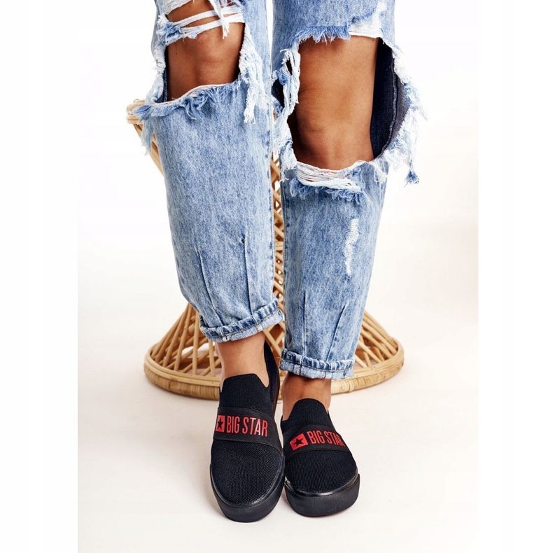 Dámské tenisky Nazouvací Big Star FF274221 Černá 2