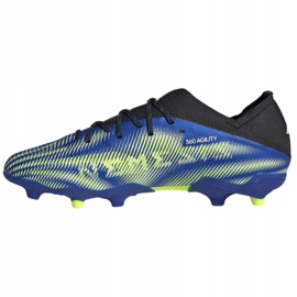 Kopačky Adidas Nemeziz.1 Fg Jr FY0816 bílá, černá, modrá, žlutá modrý 1