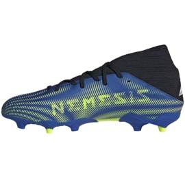 Kopačky Adidas Nemeziz.3 Fg M FW7349 bílá, černá, modrá, žlutá modrý 1
