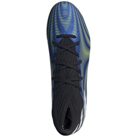 Kopačky Adidas Nemeziz.3 Fg M FW7349 bílá, černá, modrá, žlutá modrý 2