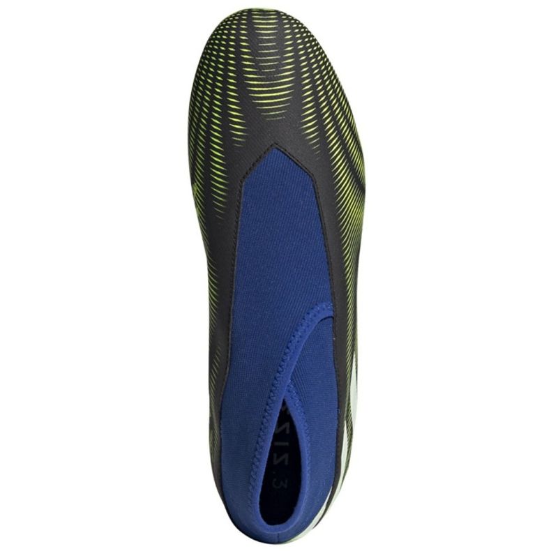 Kopačky Adidas Nemeziz.3 Ll Fg M FW7411 bílá, černá, modrá, žlutá černý 2