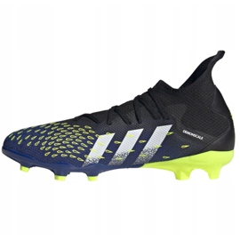 Kopačky Adidas Predator Freak.3 Fg M FY0610 bílá, černá, královská černý 1
