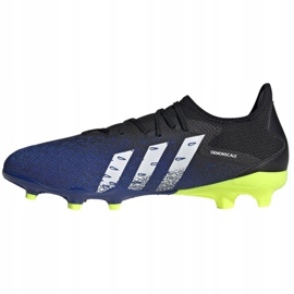 Kopačky Adidas Predator Freak.3 L Fg M FY0615 bílá, černá, královská černý 1