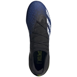 Kopačky Adidas Predator Freak.3 L Fg M FY0615 bílá, černá, královská černý 2