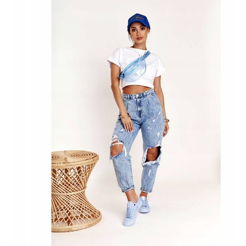 Dámské klasické nízké tenisky Big Star AA274029 Světle modrá modrý 1