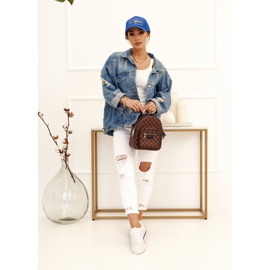 PS1 Dámská sportovní obuv Tenisky White Nova bílý červené námořnická modrá 2