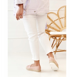 PS1 Dámské espadrilky na slaměné platformě růžové Febi růžový 2