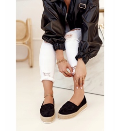 PS1 Dámské espadrilky na slaměné platformě černé Febi černá 1 PS1 Dámské espadrilky na slaměné platformě černé Febi černá 1