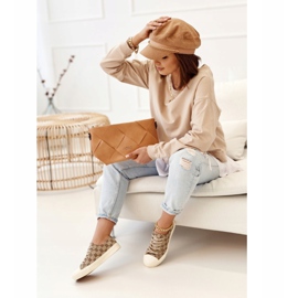 Dámské tenisky Classic Logged Khaki Challenge béžový hnědý 1 Dámské tenisky Classic Logged Khaki Challenge béžový hnědý 1