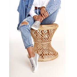 Dámské kožené tenisky Big Star HH274143 Silver stříbrný 1