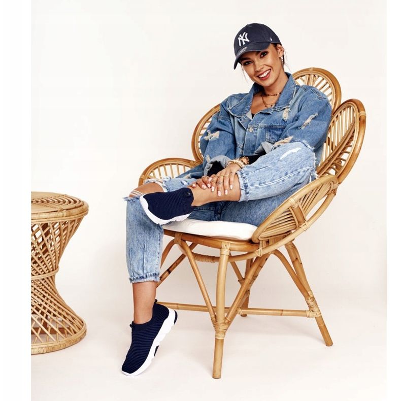 Dámské sportovní boty Nazouvací Big Star DD274464 Navy Blue modrý 1