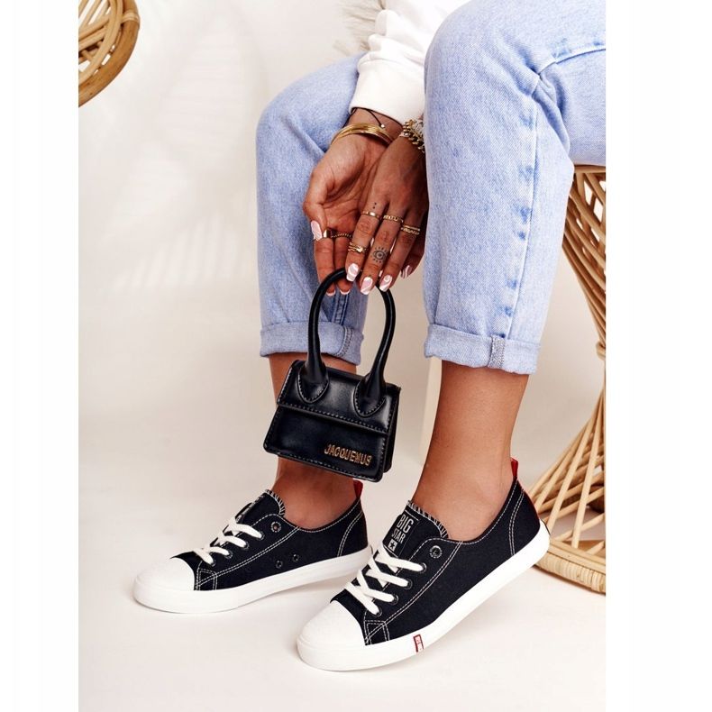 Dámské tenisky Big Star FF274085 černé a červené černá 1