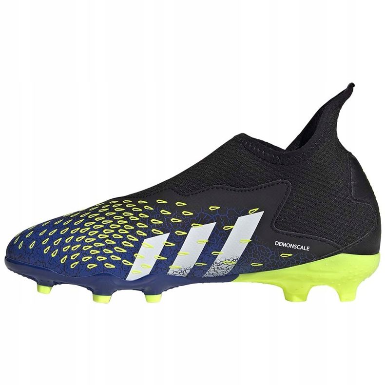 Kopačky adidas Predator Freak.3 Ll Fg černo-zelená-tmavě modrá Junior FY0618 černá černá 1