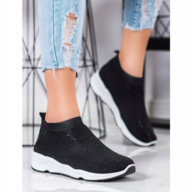 Goodin Sportovní obuv s krystaly černá 1