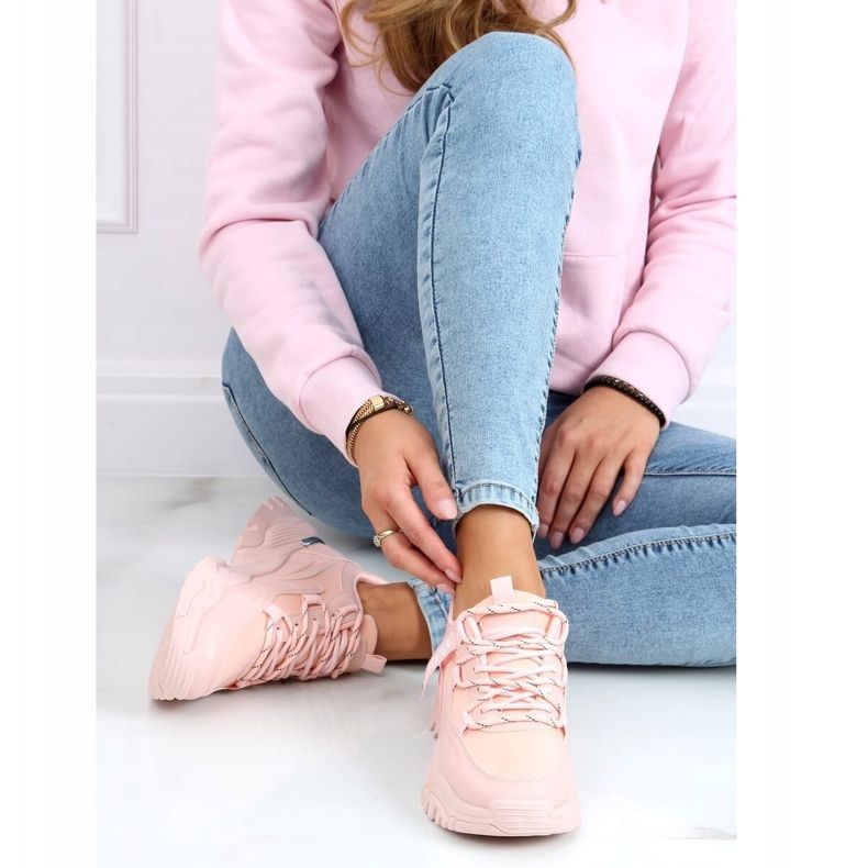 Růžová sportovní obuv BL211P Pink růžový 2