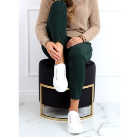 Dámské tenisky s bílými cvočky LA124P Beige 2