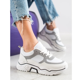 SHELOVET Pohodlné sportovní tenisky bílý šedá vícebarevný 1