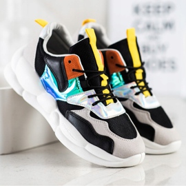 Bestelle Tenisky Na Módní Platformě černá stříbrný šedá vícebarevný 1