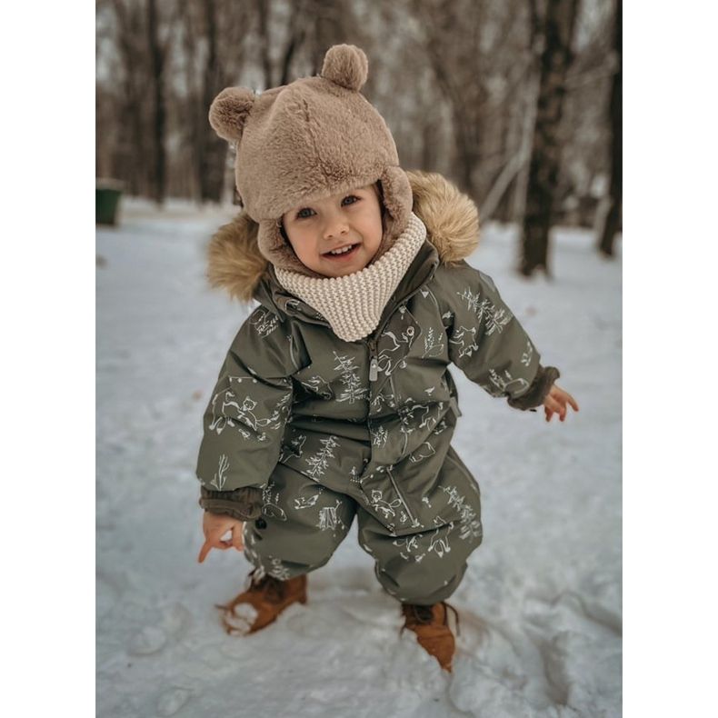 FRROCK Dětské kozačky na zip Camel Dexter hnědý 1