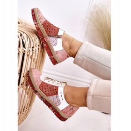 Dámské kožené boty Maciejka Coral 03339-43 bílý červené růžový vícebarevný 2 Dámské kožené boty Maciejka Coral 03339-43 bílý červené růžový vícebarevný 2