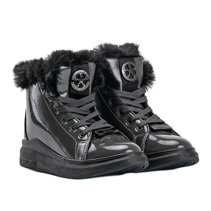 Šedé boty, zateplené boty Freemans šedá 1