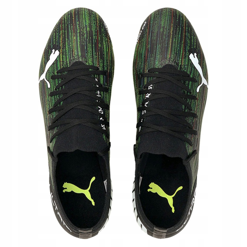 Kopačky Puma Ultra 3.2 Fg Ag černo-zelené 106300 02 černá 1