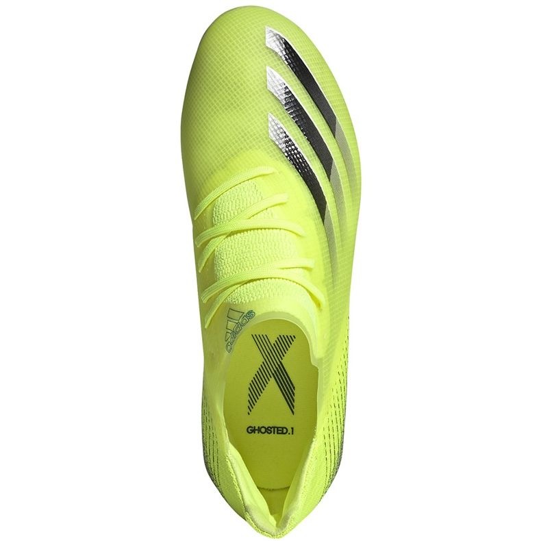 Adidas X Ghosted.1 Fg Dětské kopačky žluto-černé FW6955 žlutá, černá žluť 1