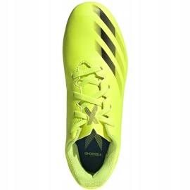 Adidas X Ghosted.4 FxG Dětské kopačky žluto-černo-bílé FW6933 žluť žluť 1