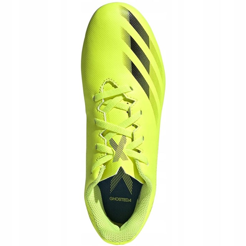 Adidas X Ghosted.4 FxG Dětské kopačky žluto-černo-bílé FW6933 žluť žluť 1