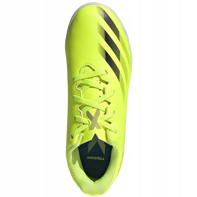 Adidas X Ghosted.4 In Junior kopačky žluto-černo-bílé FW6923 žluť žluť 1