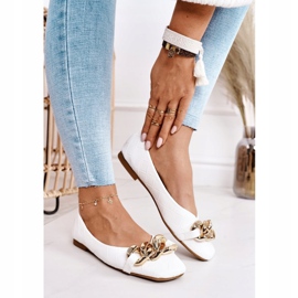 PS1 Elegantní prošívané balerínky s bílým kokosovým řetězem 2 PS1 Elegantní prošívané balerínky s bílým kokosovým řetězem 2