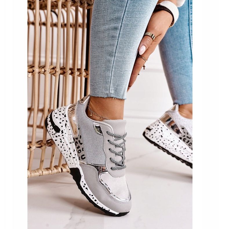 PS1 Dámské klínové tenisky Silver Avery šedá vícebarevný 1