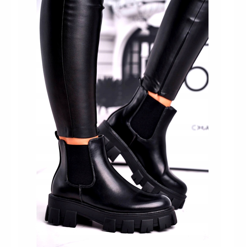 SEA Dámské kozačky Jodhpur kozačky Morie Black černá 2