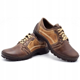 Joker Pánské trekové boty 192 hnědé béžový hnědý 4