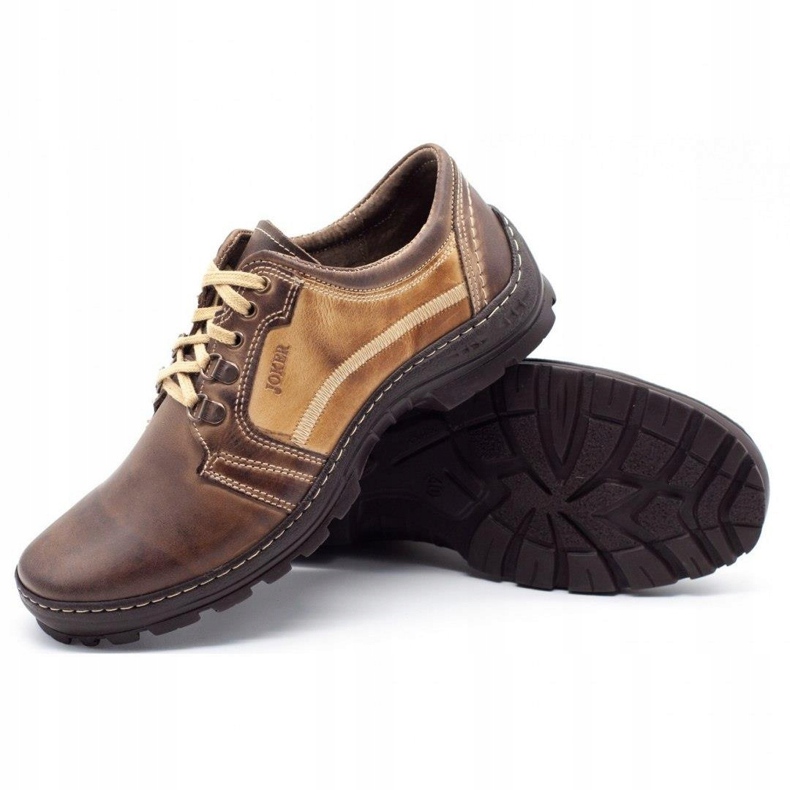 Joker Pánské trekové boty 192 hnědé béžový hnědý 2