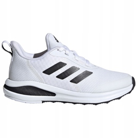 Dětské boty Adidas FortaRun K bílé a černé FW2576 bílý 1