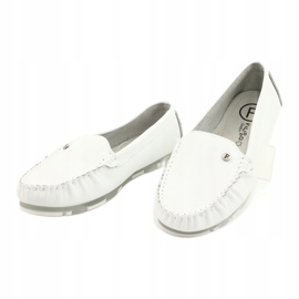 Dámské kožené mokasíny Filippo DP2037 White bílý 2
