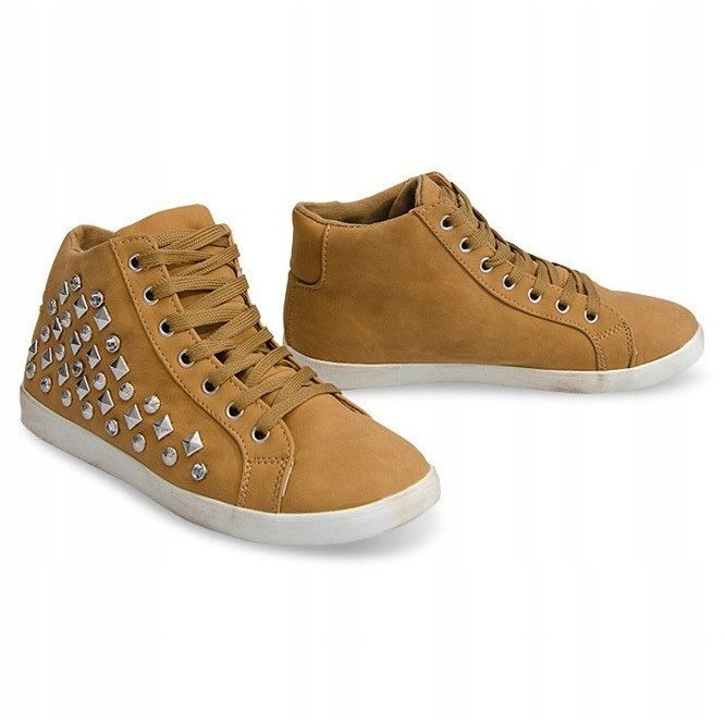 High Sequins 8870 Camel Tenisky hnědý žluť 1