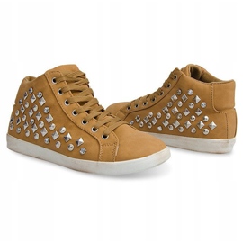 High Sequins 8870 Camel Tenisky hnědý žlutá 2