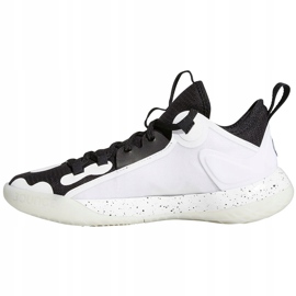 Dětské boty Adidas Harden Stepback 2 J bílé a černé FZ1545 bílý černý bílý 1