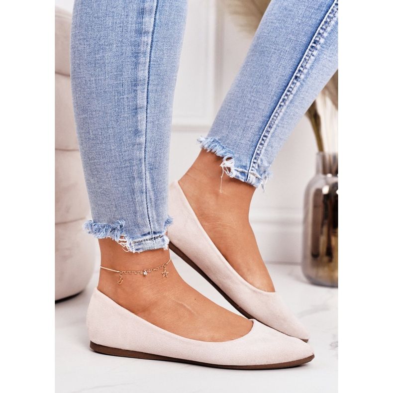 PS1 Delikátní baletka ve špicovém semiši béžová Dermeno béžový 1